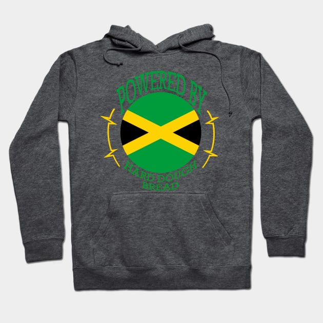 Powered by Jamaican Hard Dough Bread Hoodie by Kangavark